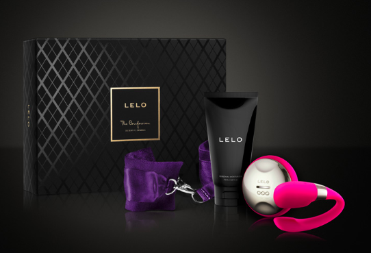 It includes water-based lube, silk cufflinks, and a. lelo.com. 