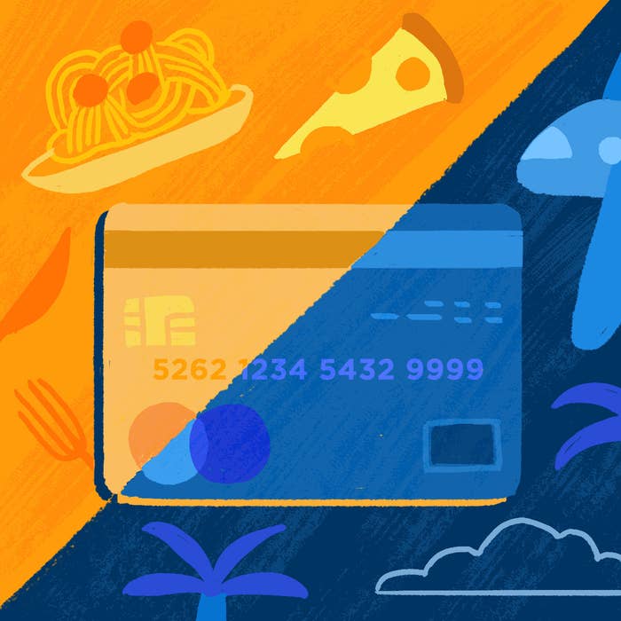 Start by picking a credit card that will earn you rewards while you spend money on the items you already want and need; you should never change your spending habits to fit a credit card's reward structure. This is where having a firm understanding of how you spend (or, better yet, a budget!) comes in handy. If you know how and where you spend, you can review credit card offers and pick a card that rewards you for your existing lifestyle. If you're the friend who's always down to grab lunch or a bite to eat after work, find a card that rewards you for purchases at restaurants with 3x the points. Some cards also give you 2x the points at the pump and 1x the points on everything — so no matter where you're spending, you get rewarded for your purchases.In addition to rewards, you should keep things like interest rate and fees in mind when choosing a card. If you're looking to build or establish credit, consider a credit card with little to no fees and avoid cards that have annual, foreign transaction, and/or balance transfer fees. If interest rates are a concern, credit unions might be your best bet. With a credit card from a credit union, your interest rate can’t exceed the cap under federal law. You’ll often find lower interest rates and no fees on credit union–issued credit cards.