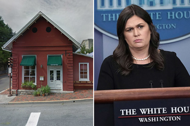 Image result for sarah sanders kicked out of restaurant