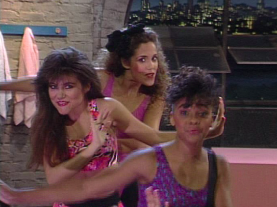 Iconic lyric: "1,2,3 bend / 1,2,3 stretch / 1,2,3 bend / 1,2,3 stretch."