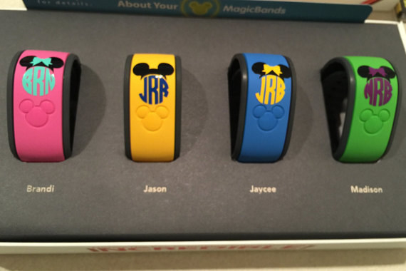Promising review: "These look great on our magic bands! I love the personal touch it gives them, and Brandi was amazing at replying right away and sending the decals before our trip!" —c2abby75Get it from Designs by Brandi on Etsy for $2.50 (available in Mickey and Minnie).