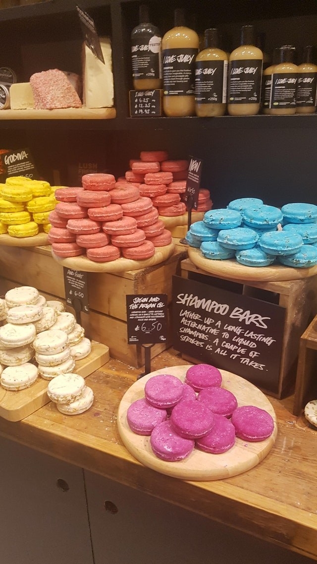 Shampoo bars that look like macarons