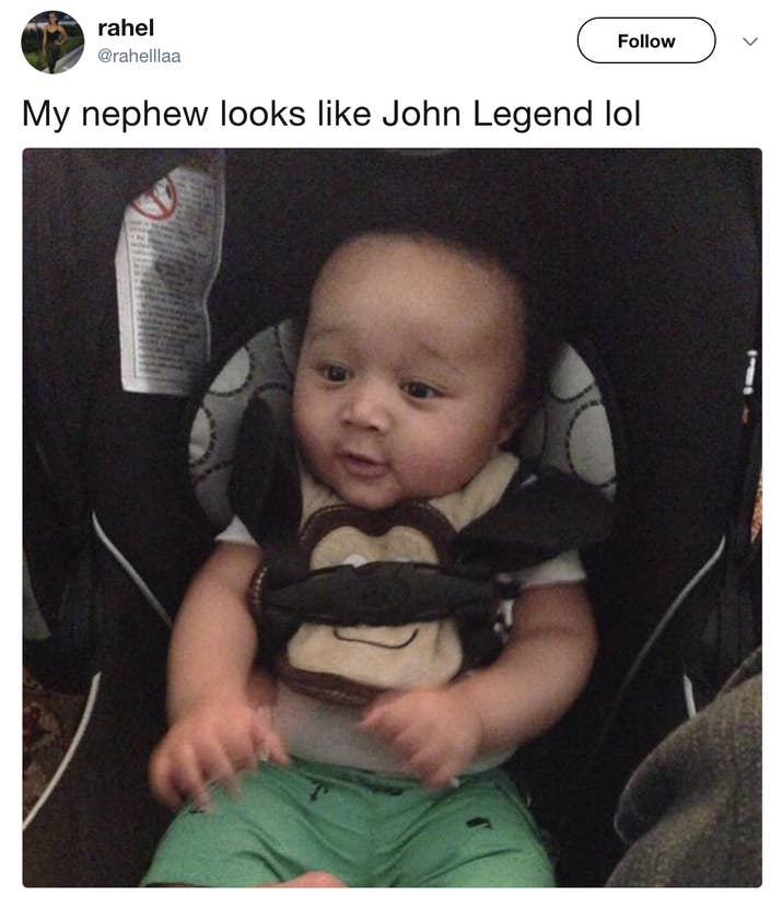 Bayi mirip John Legend