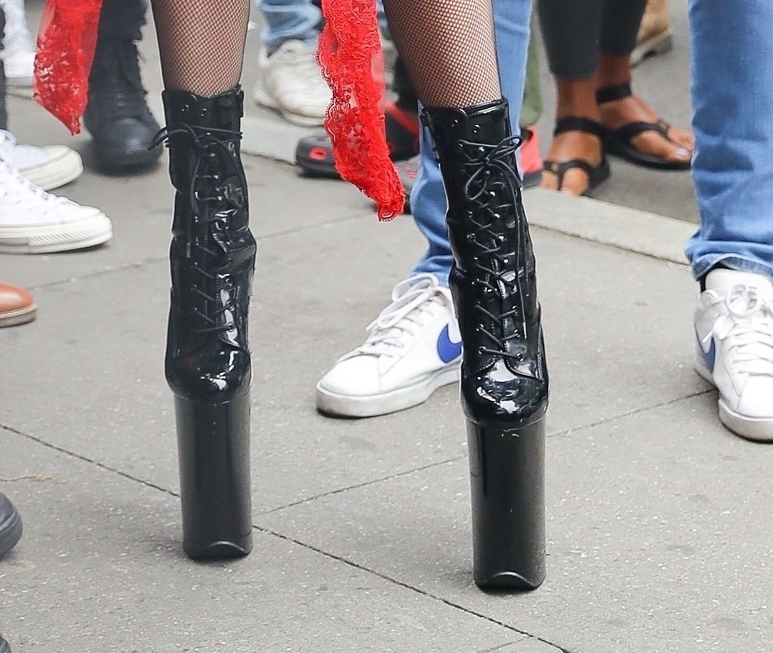 You Have To See Lady Gaga's Giant-Ass High Heels