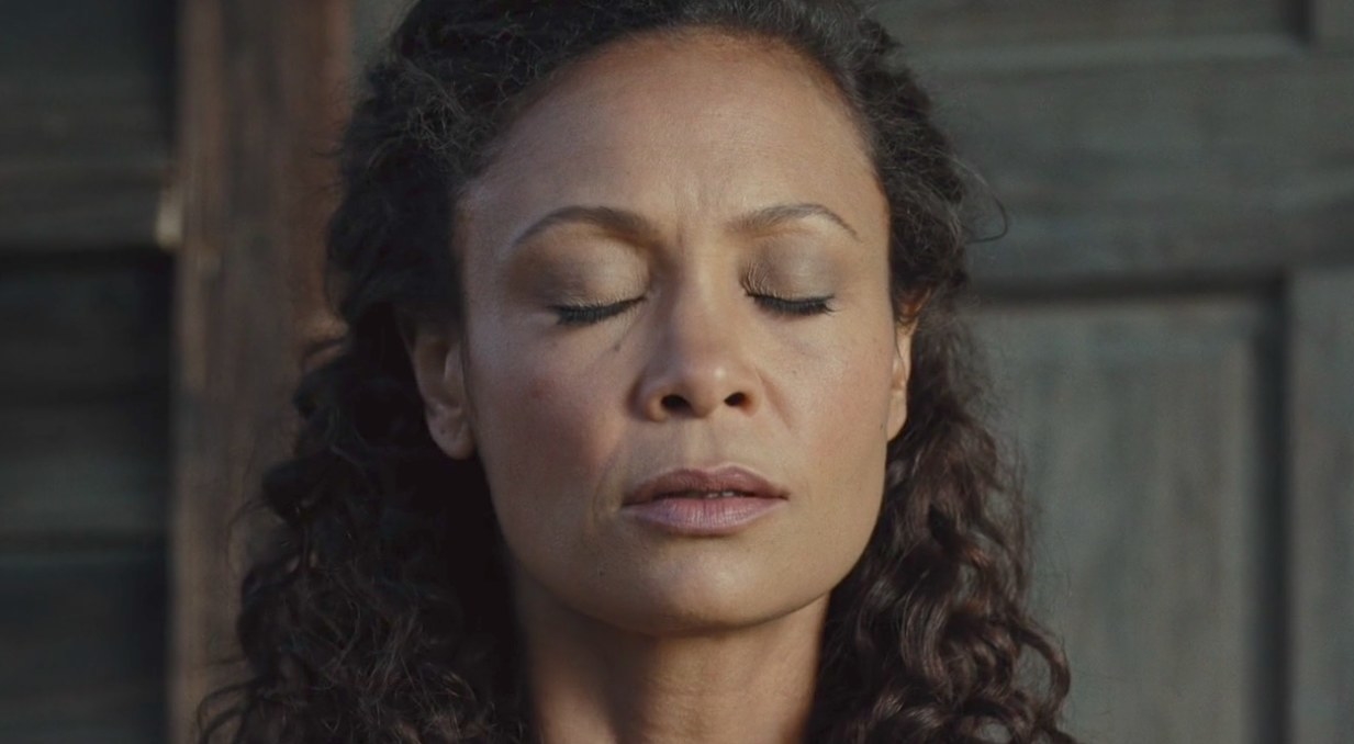 This woman is put THROUGH THE RINGER. Thandie is constantly having to play up some deep emotional trauma and we sincerely hope she's on a beach right now, relaxing after all this hard work.
