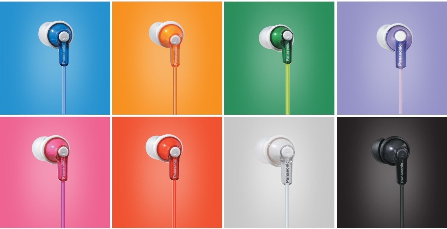 Check out BuzzFeed's full writeup on these headphones here.Promising review: "I've been using these to listen to music at work for four years. They get tossed into my bag every weekday, yet there are no tears, no loose wires, and the earpads are intact. They still sound crisp and clear. The fit is perfect for my ears. I've worn these for hours at a time without any aching or tension. They're incredibly reliable and good quality." —Lady S.Get them from Amazon for $8.28+ (available in ten colors and with or without a mic).