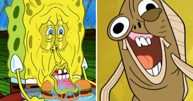 ugly spongebob characters