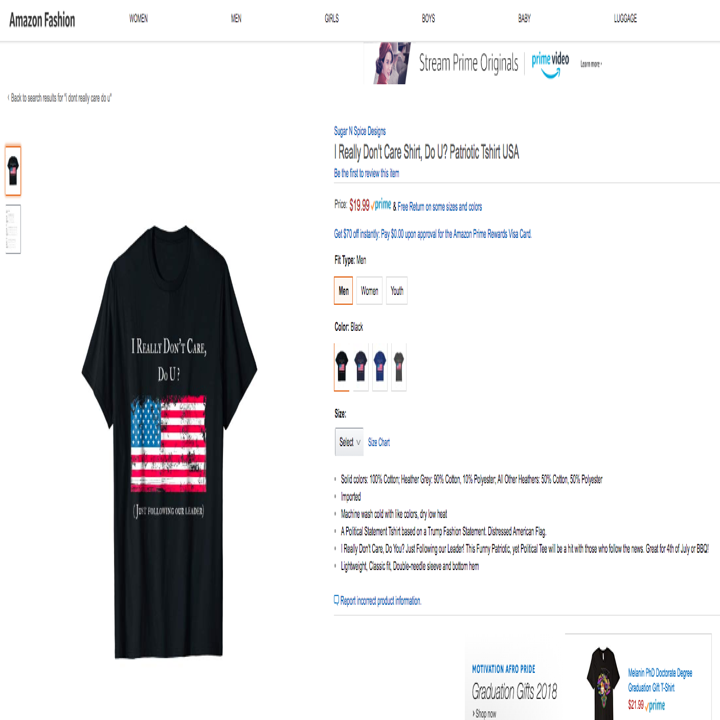People Are Selling Melania Trump Inspired I Really Don T Care Clothing On Amazon