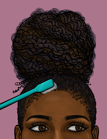 Hello twists, bantu knots, braid-outs and buns.