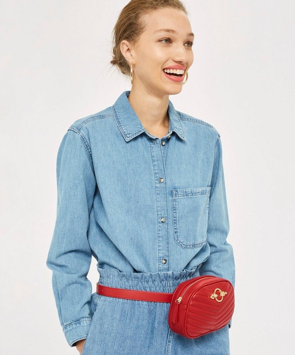Get it from Topshop for $40 (available in three colors). Check out a similar bag from Amazon for $19.99 (available in four colors).