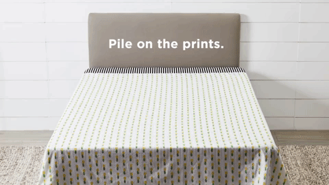 Check out even more from Bed Bath and Beyond for creative ways to make your bed.Too lazy? This striped comforter and sheet set ($12+ on PBDorm; available in sizes Twin-King) does all the work for you! Plus these fuzzy pillows ($11.99 on Amazon) add some fun texture!