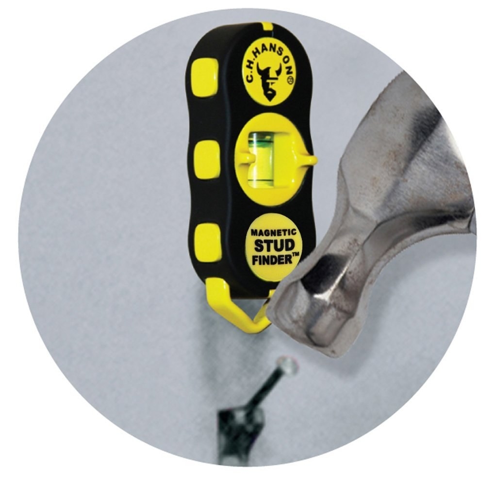 Turns out, a stud is more than just an embellishment that makes your clothes look edgy or a hot guy. It's also a piece of metal or wood supporting your walls that you can use to hang things even if the wall material itself is too flimsy.This handy gadget uses a magnet to help you detect them, and over 7,500 Amazon reviewers swear by it. It also has a built-in level you can use for hanging once you've found the stud.Promising review: "I got tired of my electronic stud finder and figured there had to be a better way! This little, inexpensive tool did the trick and did it fast. Here are a couple of tips for using it with drywall. Remember, you're looking for wall studs — vertical two by fours typically about 16 inches apart. The drywall is attached by nails with flat heads. The magnet in the level finds them for you. Just put the tool on the wall and sweep it left and right (in around 20-inch sweeps). After each sweep, drop the device down about an inch or so. After a few sweeps, the magnet will find a nail. It'll be obvious because the magnet will hold tightly to the wall. After you've found your first nail, the rest is easy. Usually, the nails are at about the same height on all studs, so just go over about 16 inches and run the level around in little circles — you'll find another nail. It's actually kind of fun!" —AlAlso, bear in mind that if the magnet is sticking to a larger stretch of wall, not just one area where a nail would be, you may have found a pipe, so don't drill there!Get it from Amazon for $7.99.