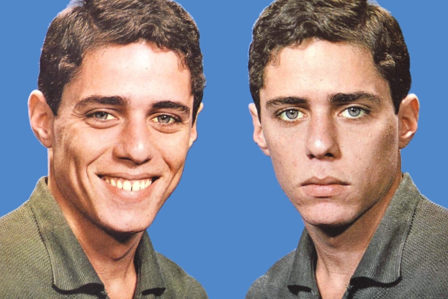 A imagem é a capa do primeiro álbum dele, intitulado Chico Buarque de Hollanda.