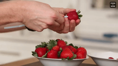 The perfect tool to gently remove the hulls without wasting too much berry.More: How To Hull Strawberries With A Straw