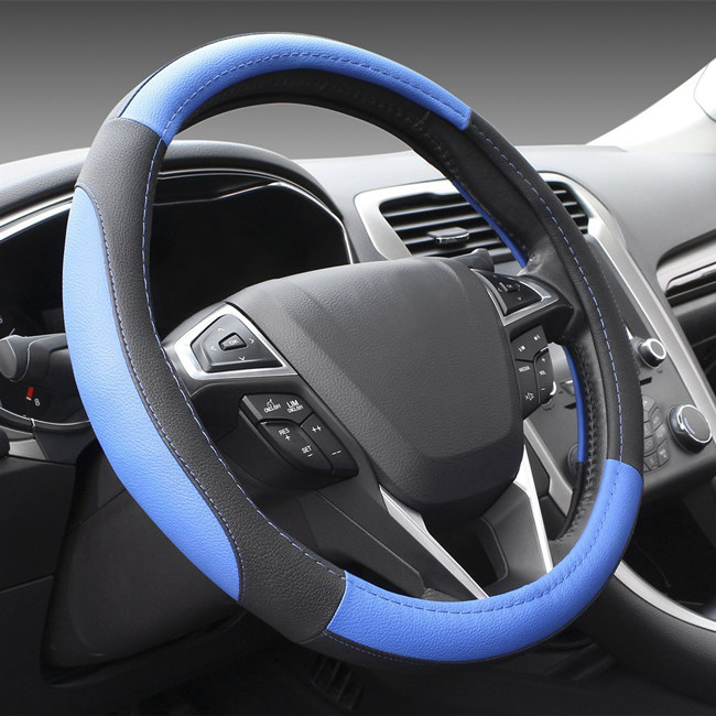 The cover is designed to fit middle-size steering wheels with a diameter of 14.5–15 inches.Promising review: “I love this! I wanted a cover that had a nice grip, was durable, and was resistant to high temperatures. It was definitely a little hard to get on the wheel, but I would rather spend a few mins on this than taking 1.5 hours to sew one myself.” —Jordan F. Price: $14.99 (available in eight colors)