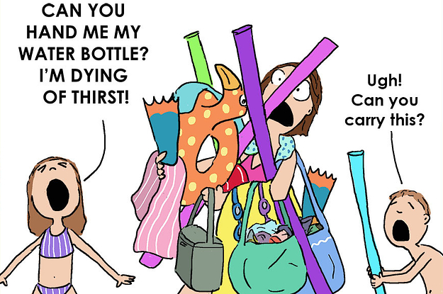 This Funny Mom's Cartoons Nail What The Summer Is Like For Parents