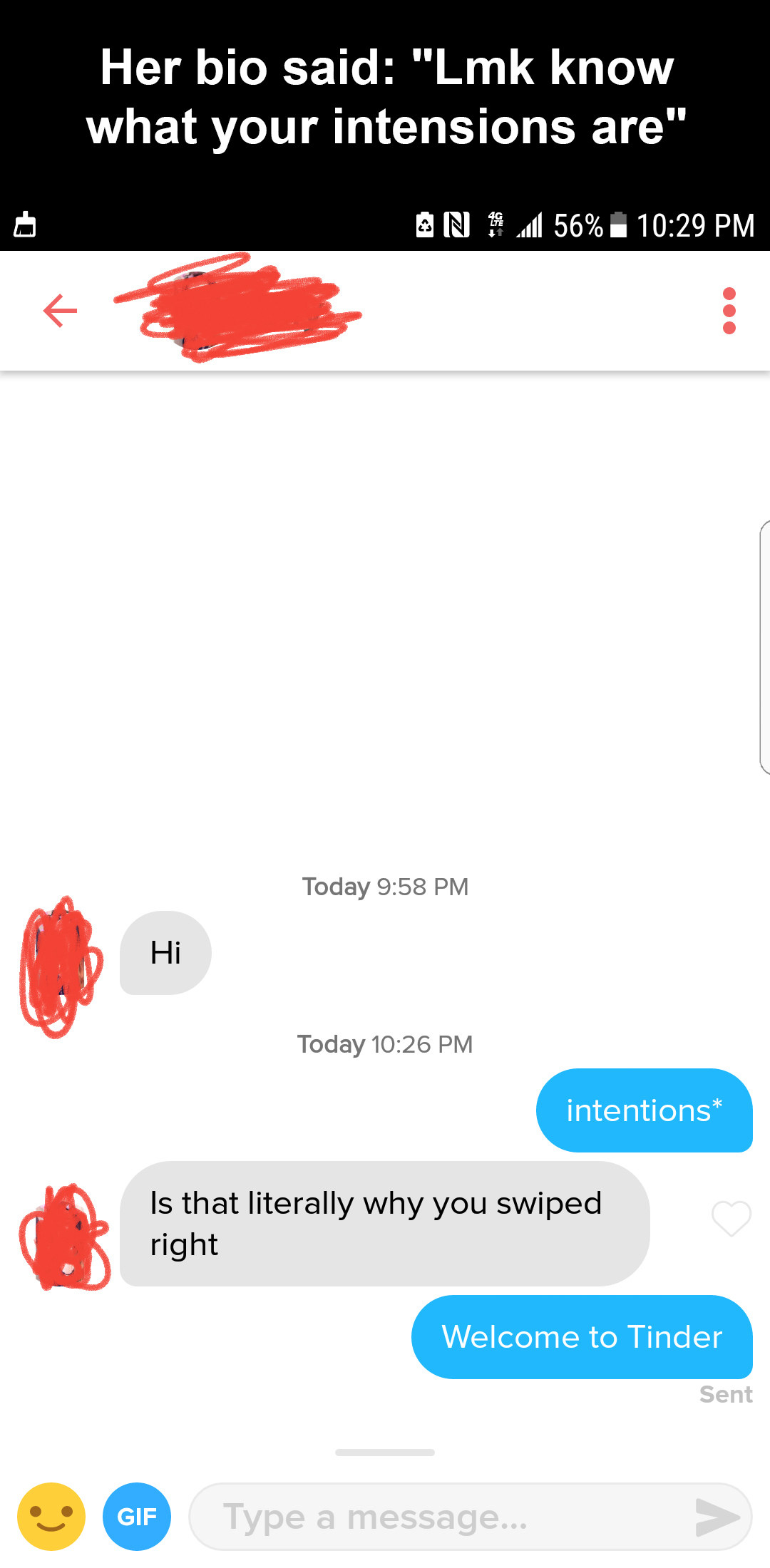 Tinder messages not sending