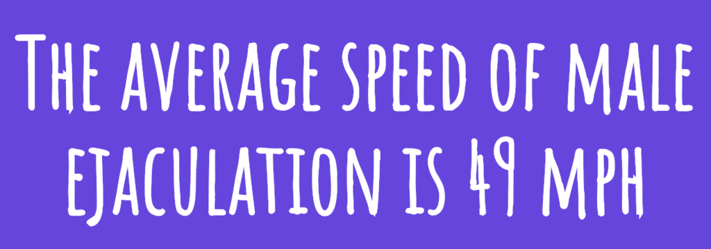 average speed of ejaculation