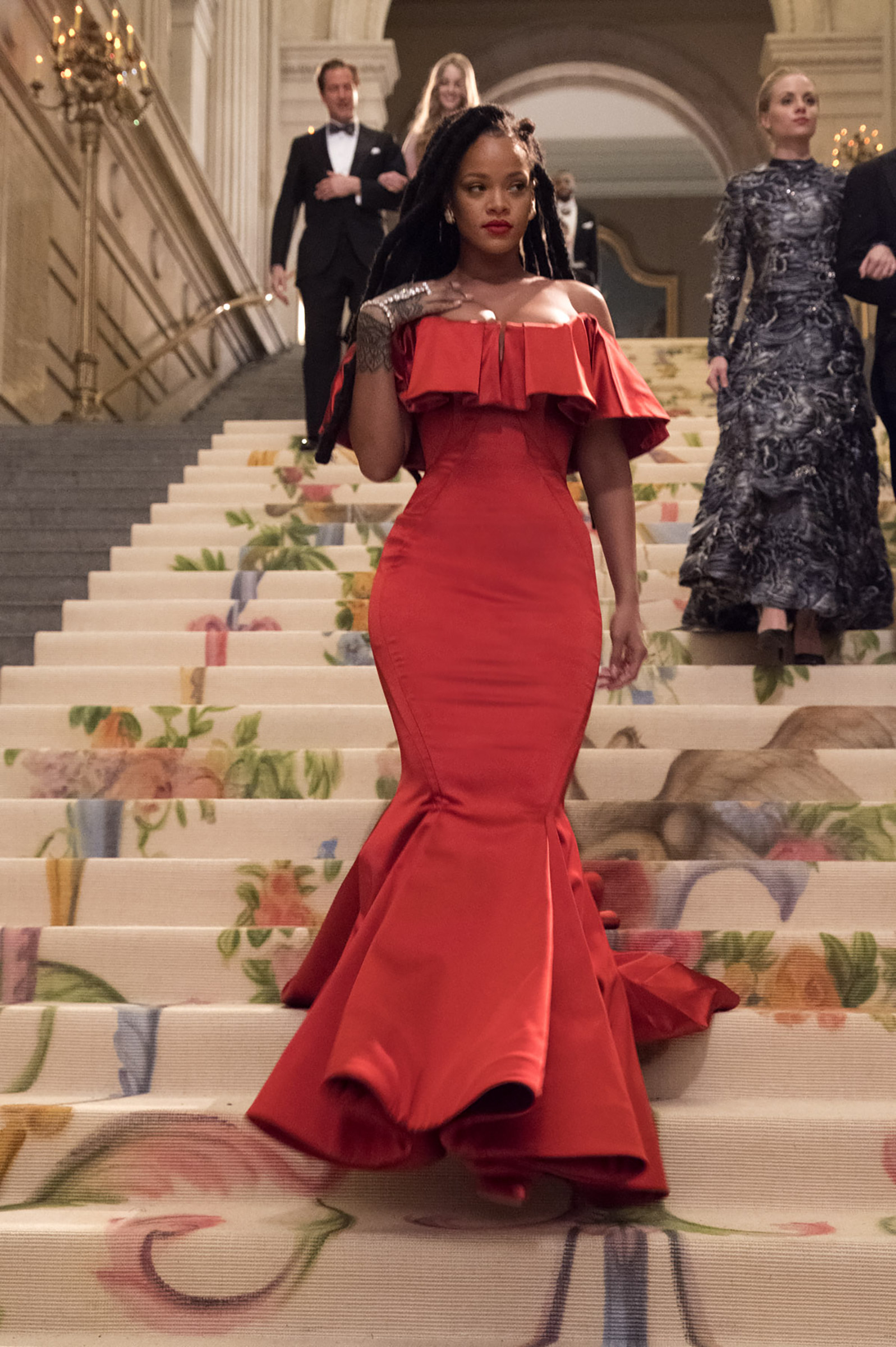 Ocean's 8 2025 rihanna red dress