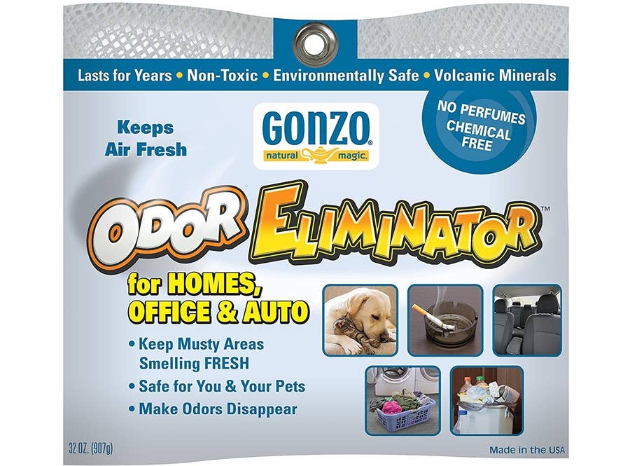 SMELLS BEGONE Odor Eliminator Spray - Air Freshener - Eliminates Odors from  Trash Cans, Smoke, Pets, Cars and Bathrooms - Fragrance Free - 27 Ounce