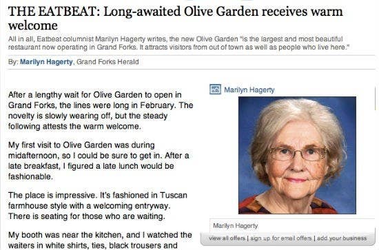 The Critic Whose Olive Garden Review Went Viral Remembers How