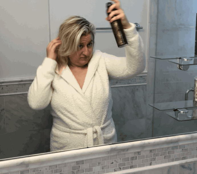 The product is made from a unique blend of patented polymers that go on totally invisible and help absorb oil at the roots, leaving you with voluminous and totally texturized hair that lasts for days! DAYS!!!