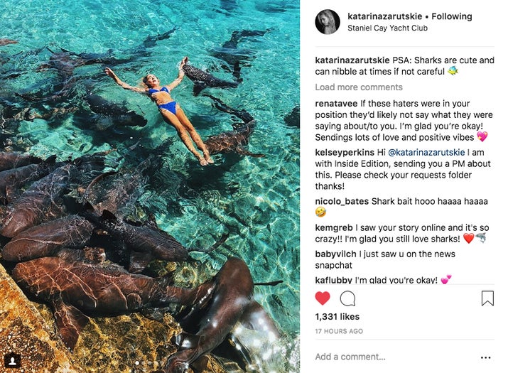 Katarina Zarutskie, Unggahan Katarina