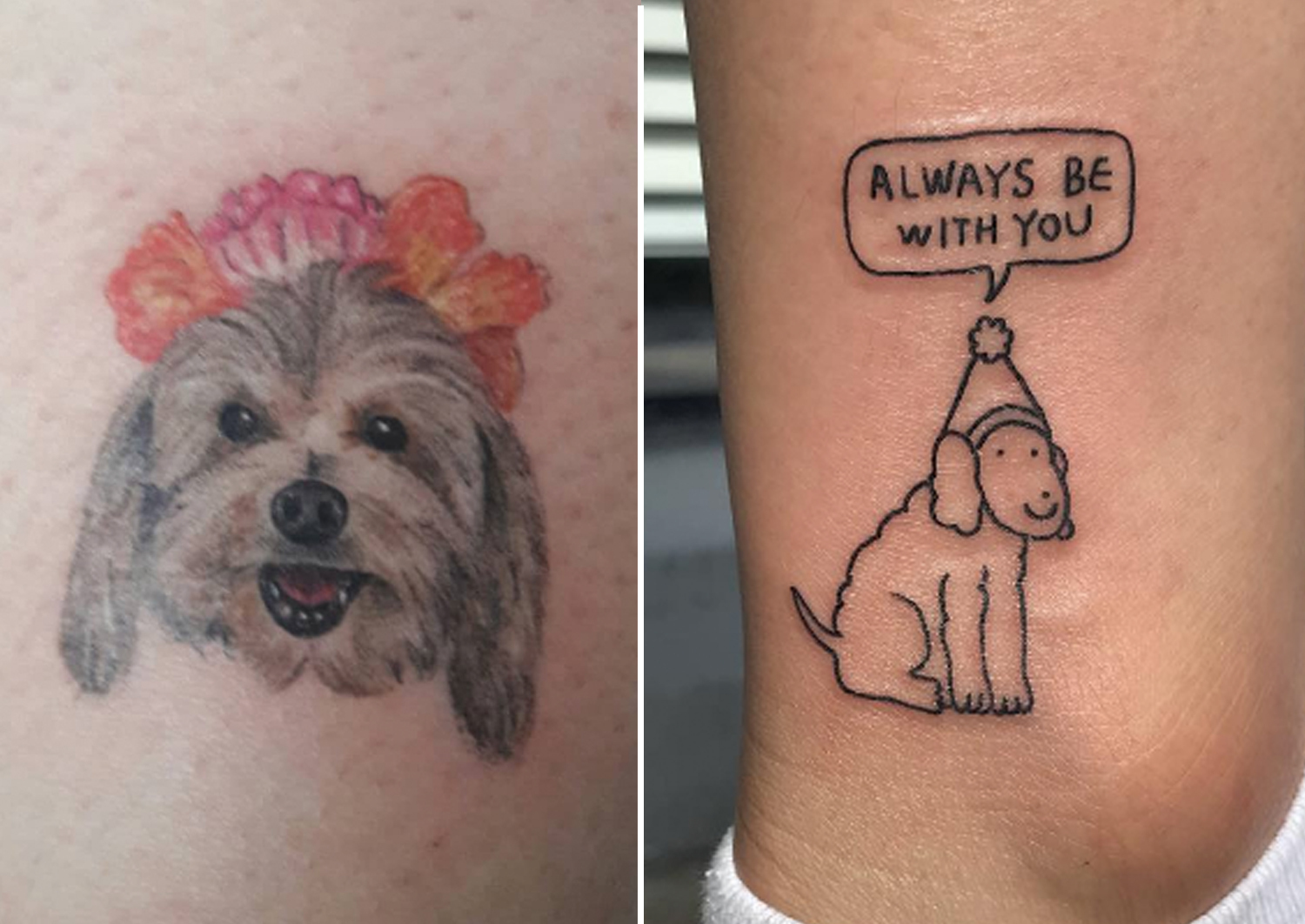 Bad picture of my pet portrait memorial tattoo by ladysealegs at Lakewood  Electric Tattoo in Cleveland  rtraditionaltattoos