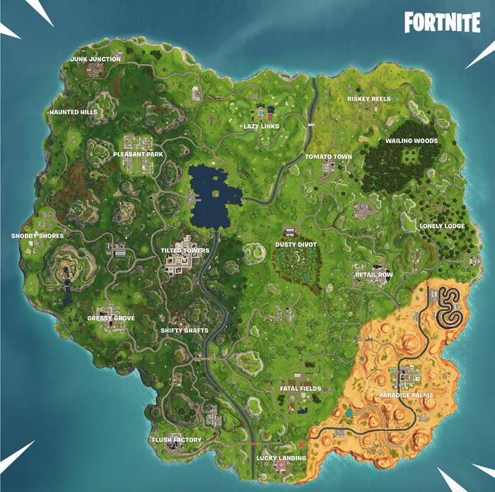 1 some pretty significant cosmetic changes were made to the map - fortnite week 10 cheat sheet reddit