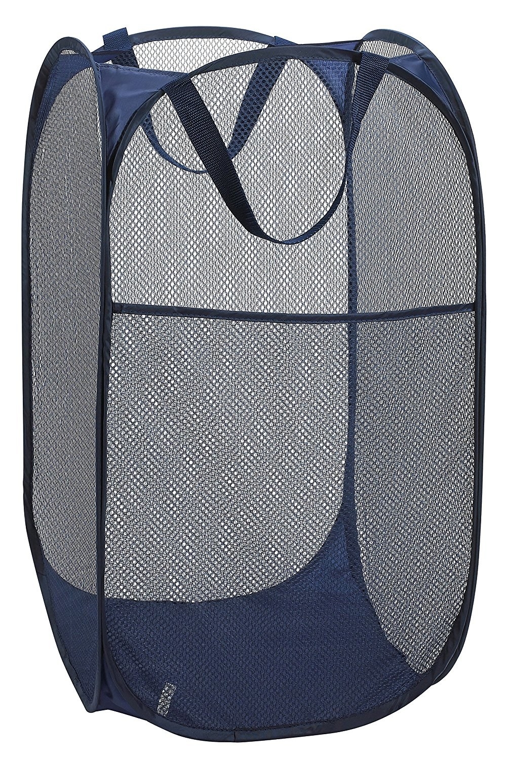 FunkyBuys BLACK 3 Compartment Lights & Darks Laundry Bag Bin Hamper Basket 100% Polyester Storage Washing Bag 
