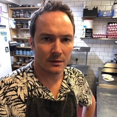 According to his blurb, he trained at multiple restaurants in Thailand.