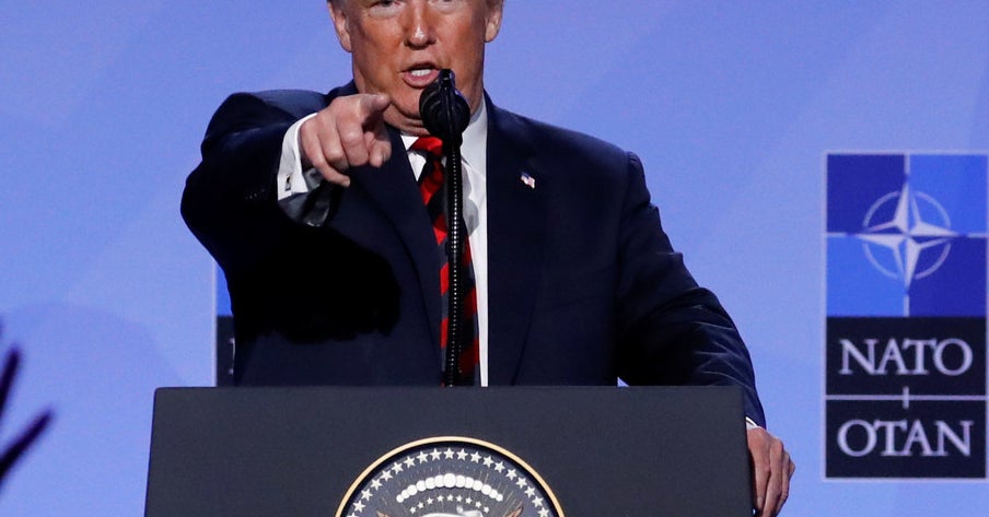 Trump Says His Commitment To NATO Is "Very Strong" But Could Still Pull ...