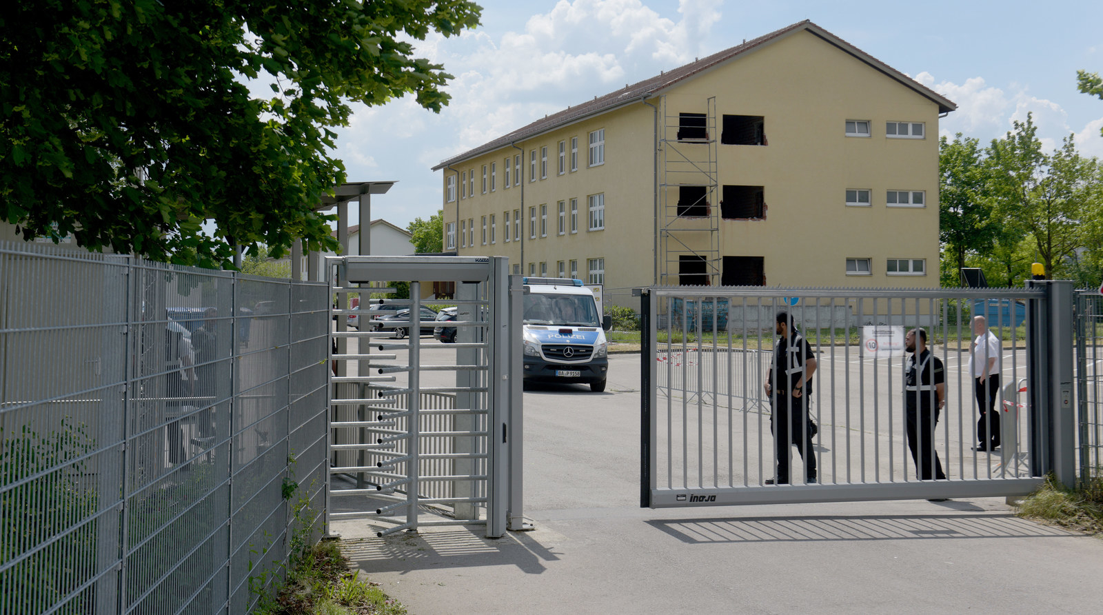 Das Transitzentrum für Asylsuchende in Manching in Bayern.