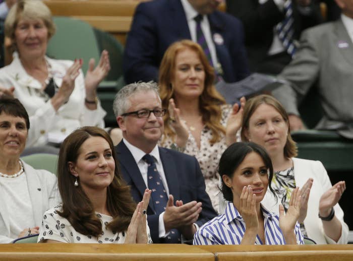 Kate Middleton and Meghan Markle in Royal box for Wimbledon final