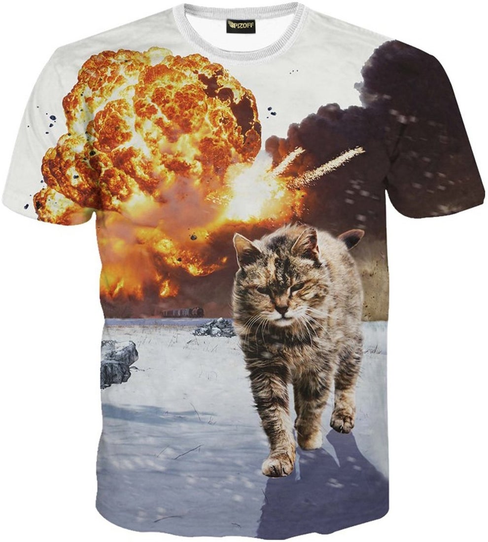 ネタtシャツ界の王 宇宙ネコtシャツ がプライムデーで安く買えるぞ