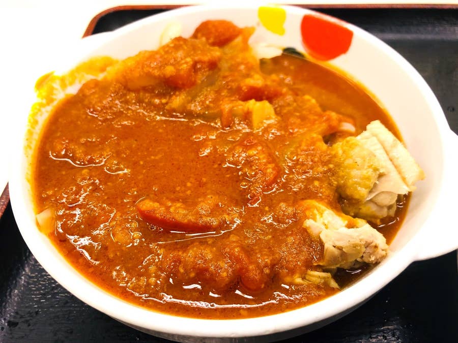 松屋の新作 ごろごろチキンのトマトカレー を食べてきた おいしかった