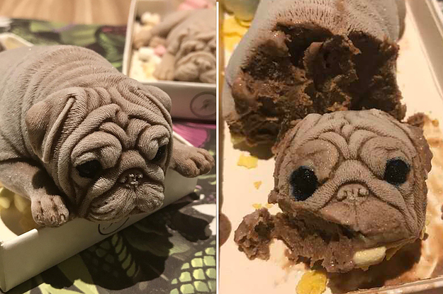 puppy shaped ice cream