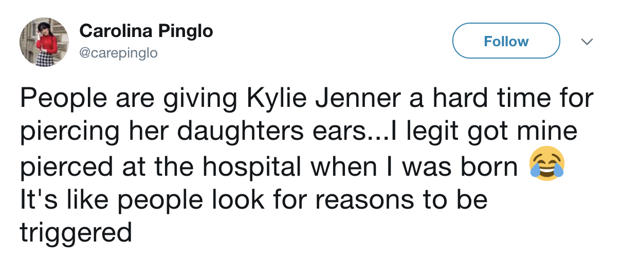 Kylie Jenner Launches Fierce Debate By Piercing Her Baby's Ears