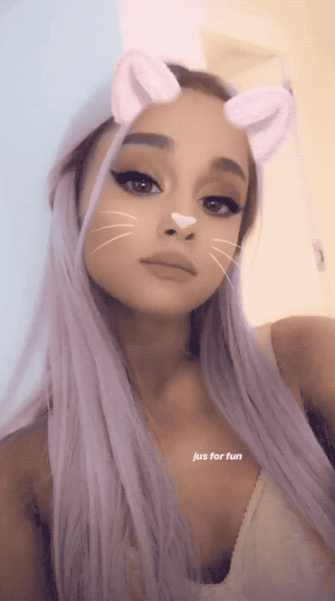 Image result for ariana grande lavender hair gif