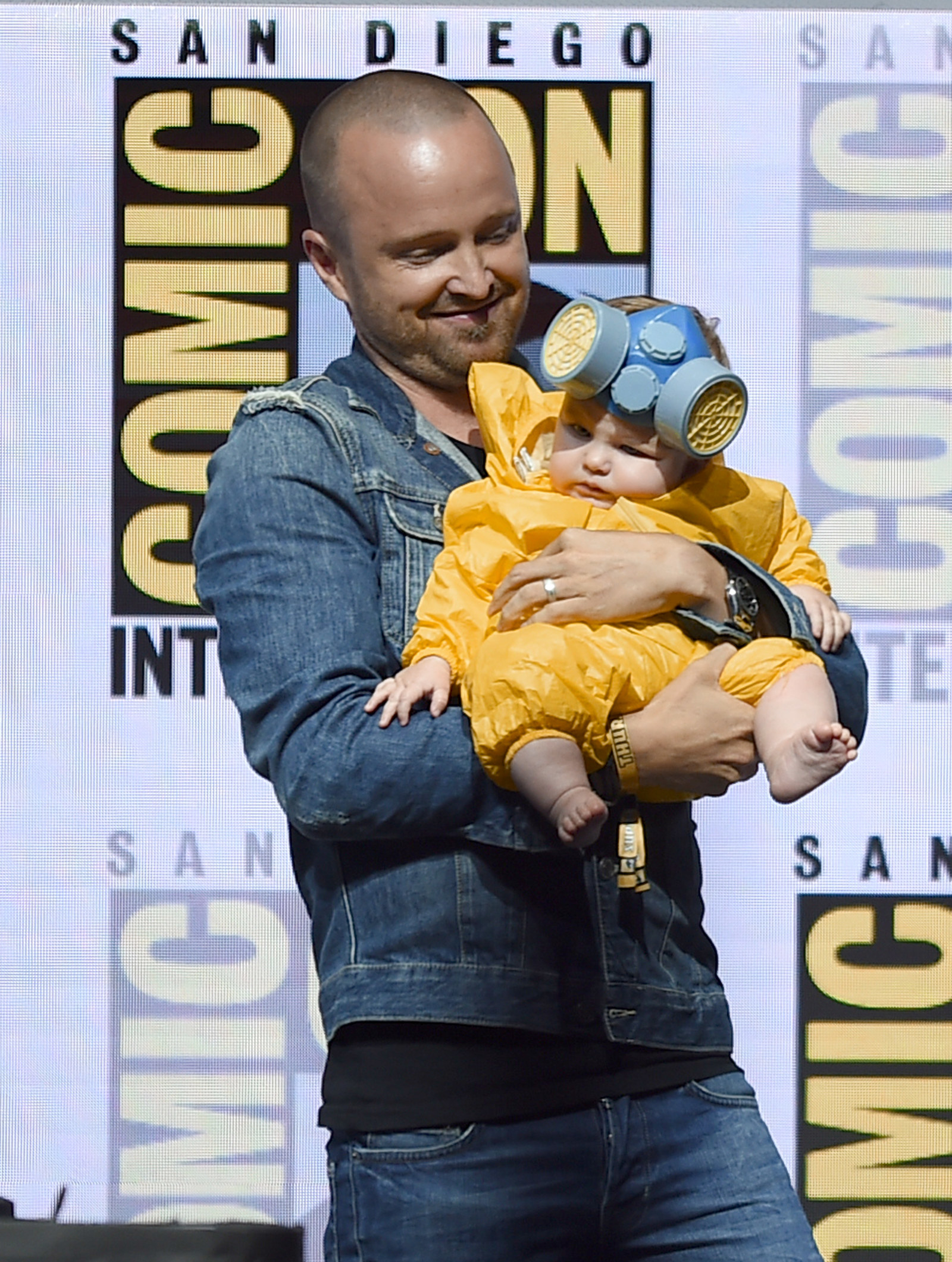 Aaron paul baby dressed deals up