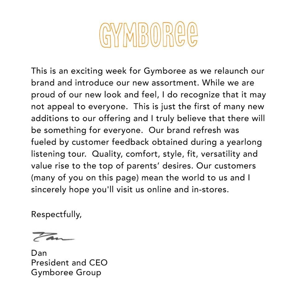 Gymboree's New Clothes Anger Parents