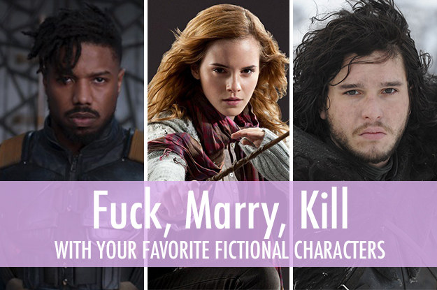 625px x 415px - Which Of Your Favorite Fictional Characters Should You Fuck, Marry ...