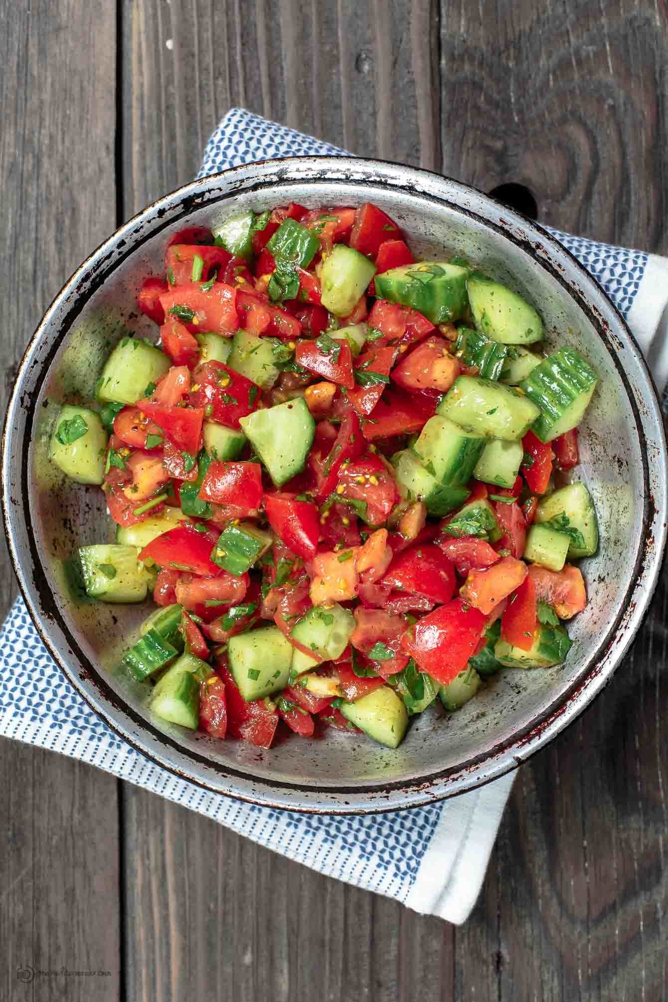 A super simple salad that goes perfect with grilled chicken, steak, or just about any other protein you can think of. Get the recipe.