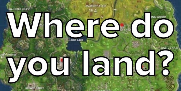 where do you land - fortnite quizzes