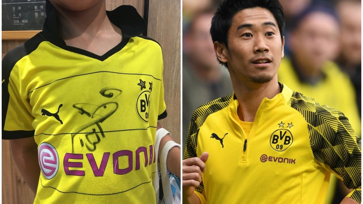 小学2年生の息子が香川真司にサインをもらった！ ドルトムントの 