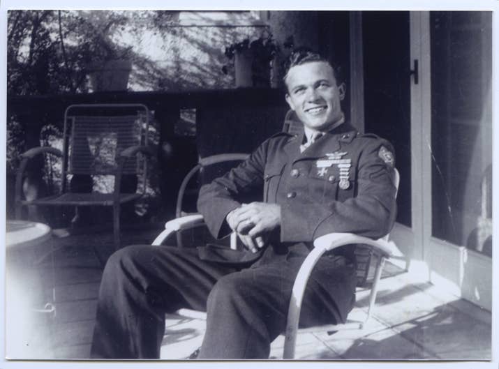 Bowers in his WWII uniform.