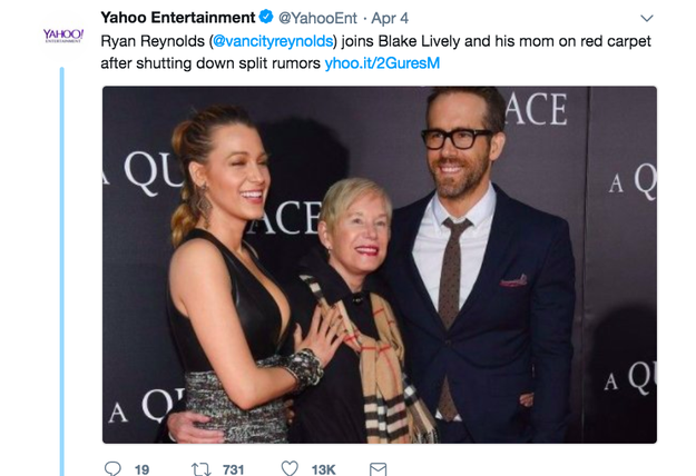 Who are Ryan Reynolds' parents?