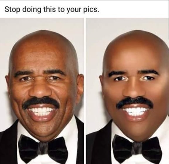 Somebody Edited Steve Harvey's Face To Make A Point About Instagram And ...