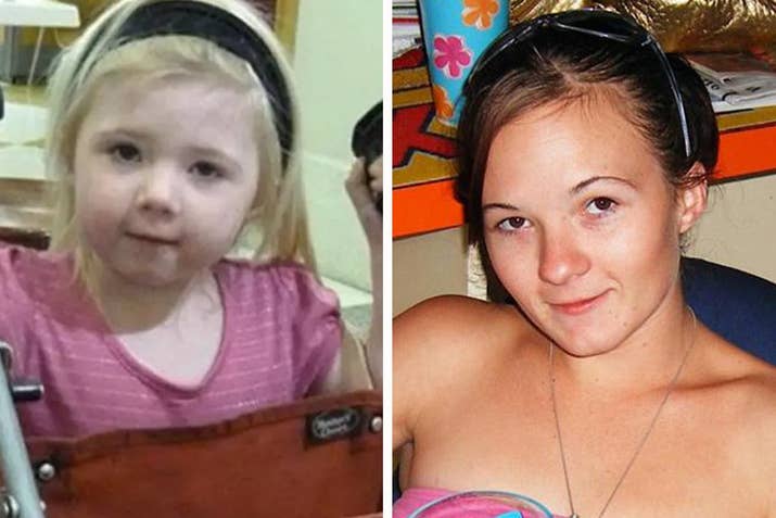 Two-year-old Khandalyce and Karlie Jade Pearce Stevenson.