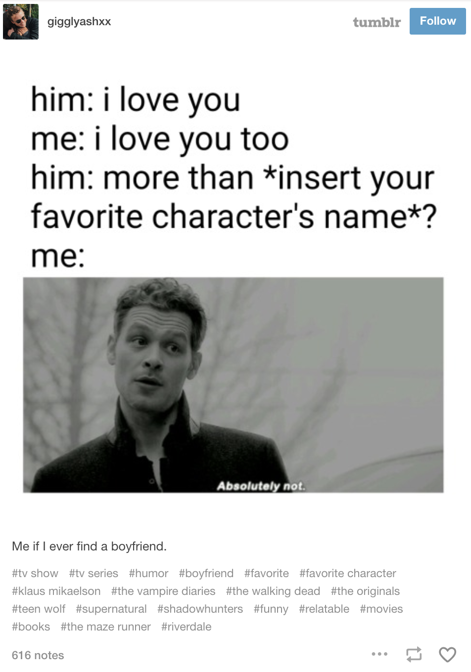 33 Tumblr Posts For Anyone Who Loves Fictional Characters More Than Real People